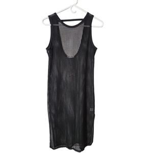 Women's Miken Swim Black Mesh swimsuit cover up size Medium